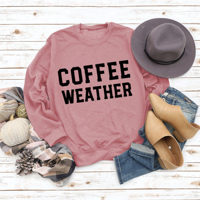 Rose gold sweater (black font) / S