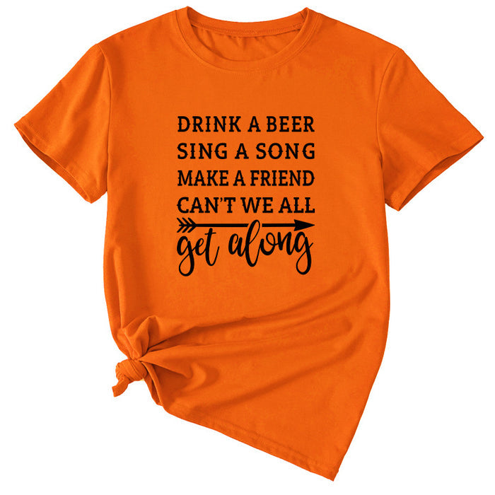 Orange (black font) / S