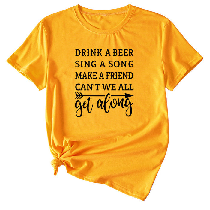 Mustard Yellow (black font) / S