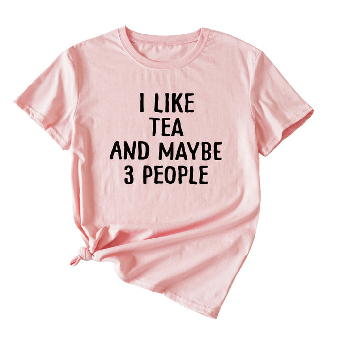 Pink (black font) / S