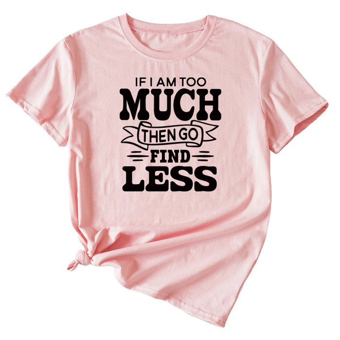 Pink (black font) / S