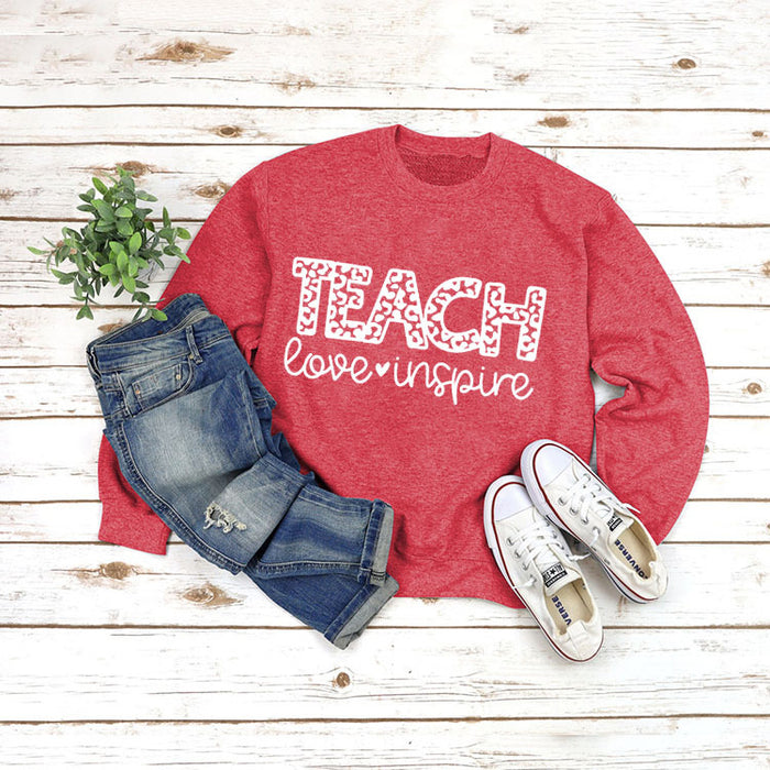 Red sweater (white font) / S