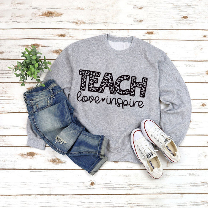 Grey sweater (black font) / S