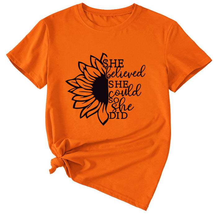Orange (black font) / S