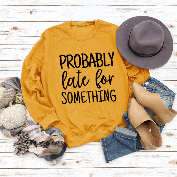 Yellow sweater (black font) / S