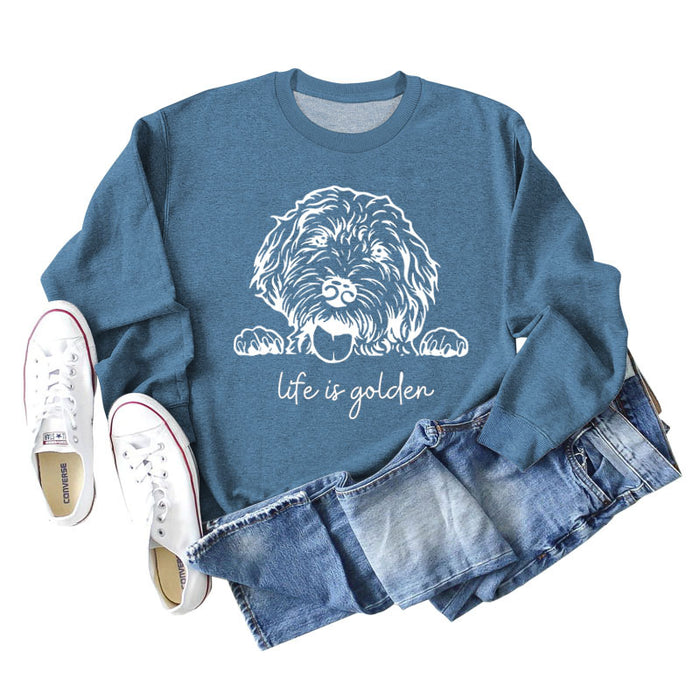 Blue sweater (white color picture) / S