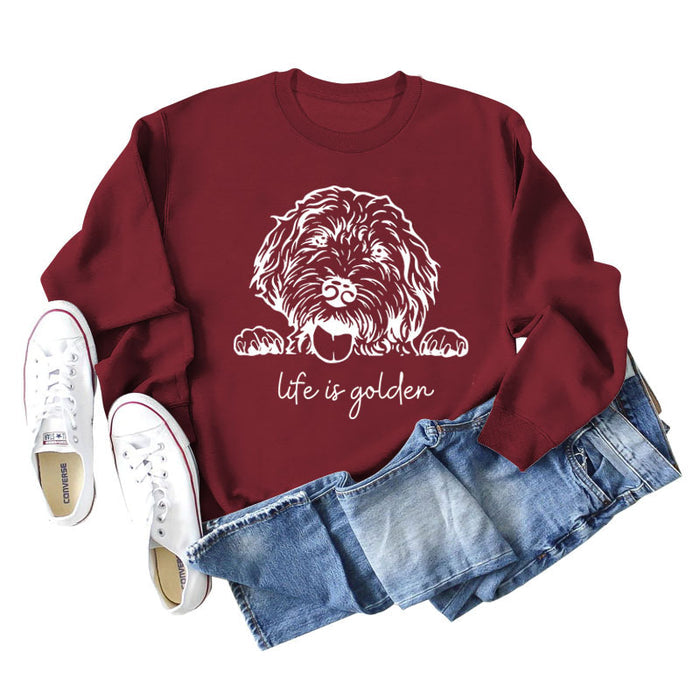 Wine red sweater (white color picture) / S