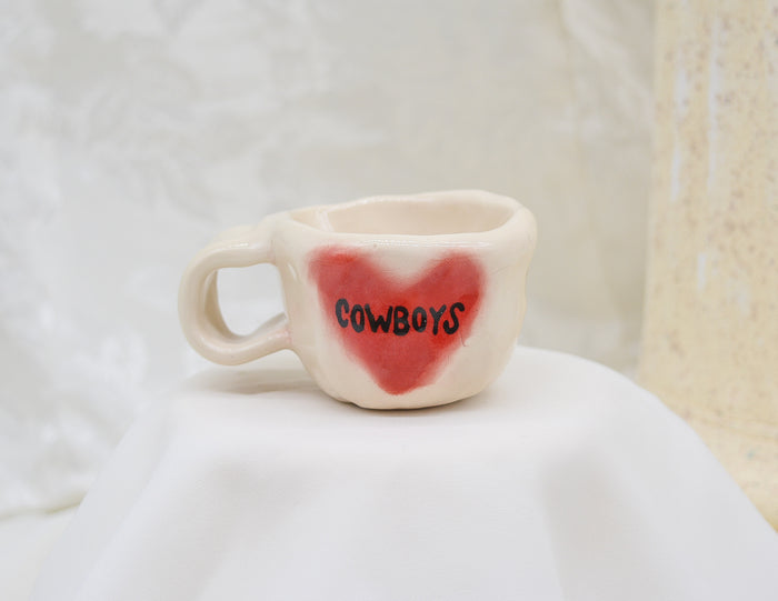 Lil Tiny Baby I <3 Cowboys Espresso Cup #2