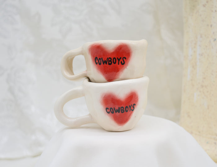 Lil Tiny Baby I <3 Cowboys Espresso Cup #2