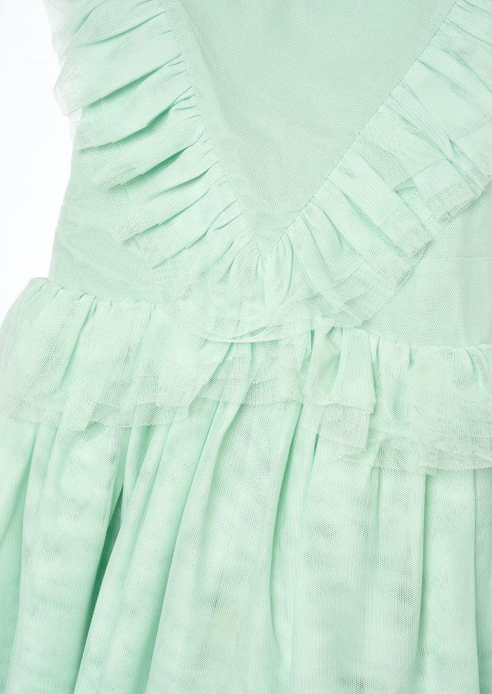 Liliah Mesh Frill Dress