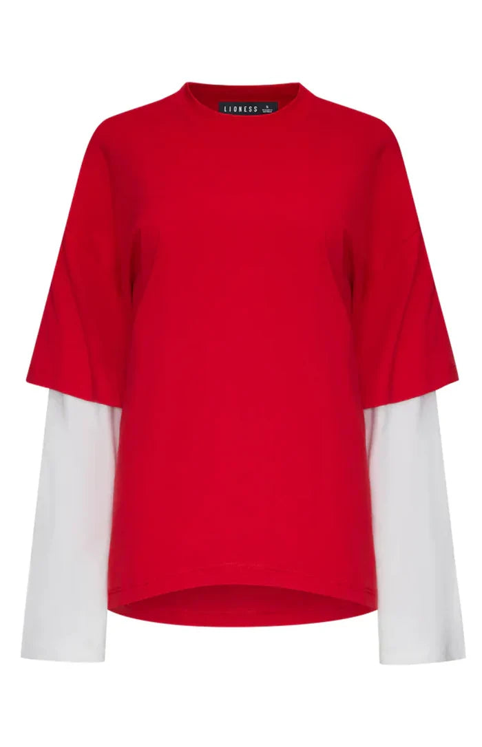 Lioness Bottega Crimson Layered Shirt