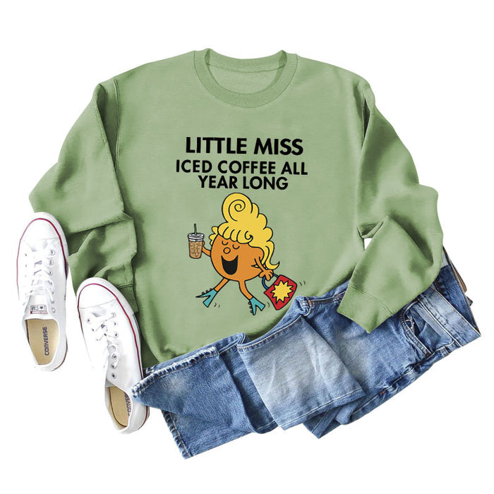 Olive green sweater (black word color picture) / S