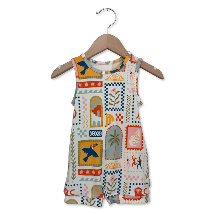 Little Rio Kid's Sleeveless Shorty Romper Luxe Edition | Cotton Bamboo Blend