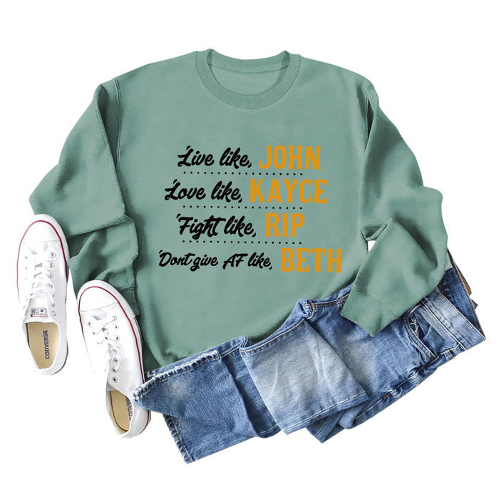Light green sweater (black word color picture) / S