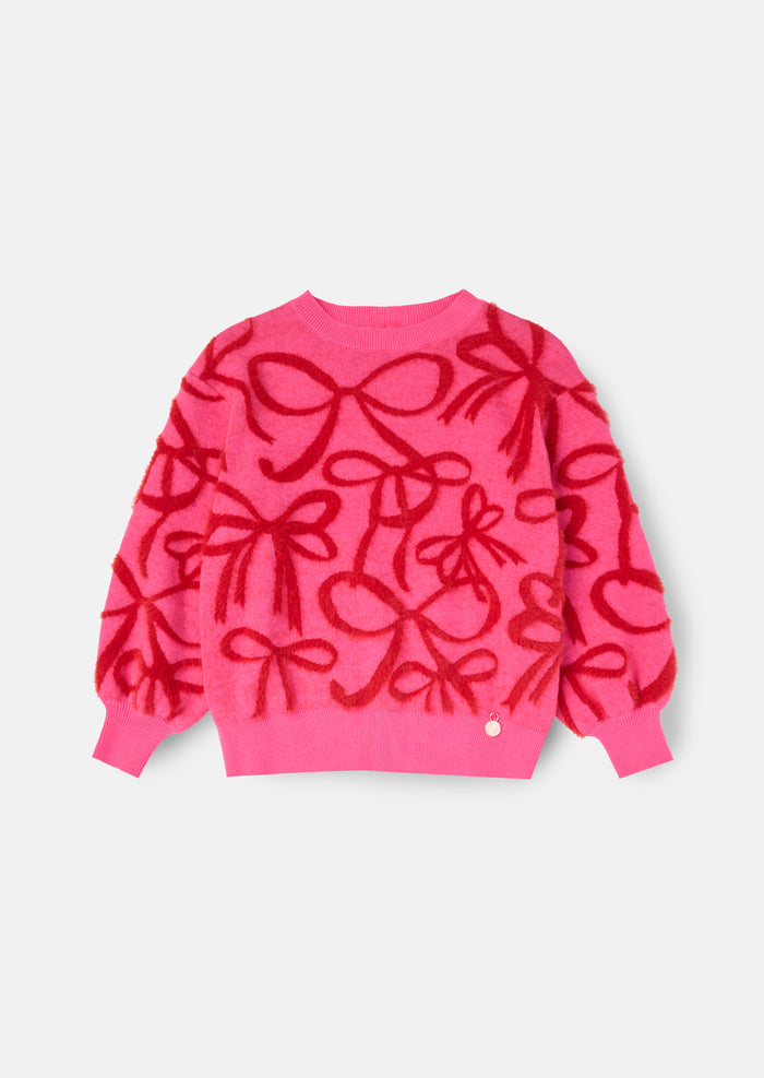 Livia Bow Eyelash Jumper