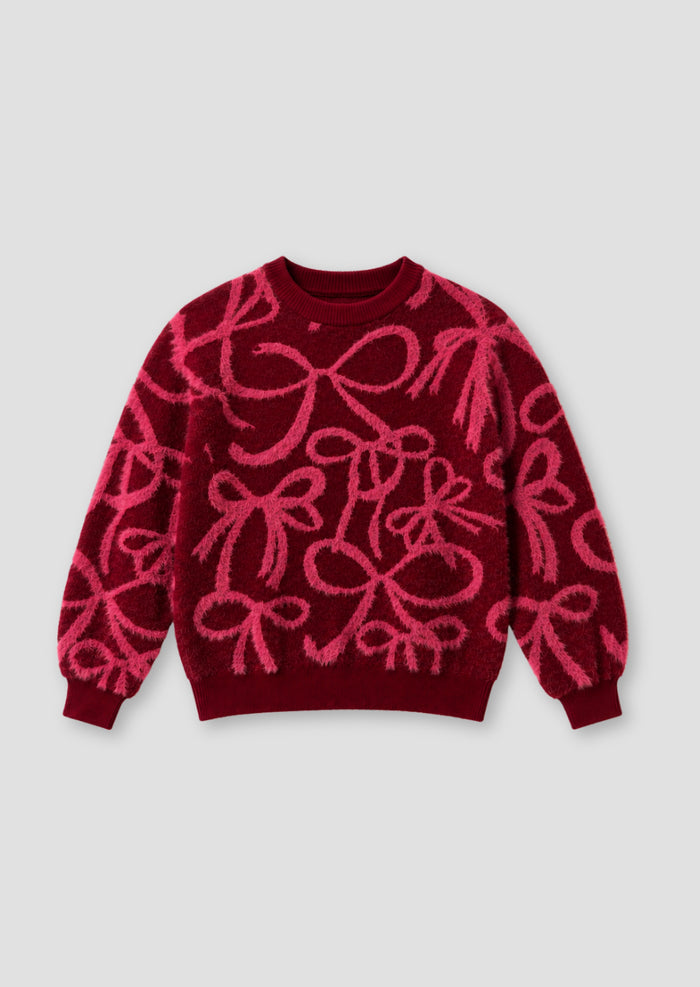 Livia Pink Bow Jumper