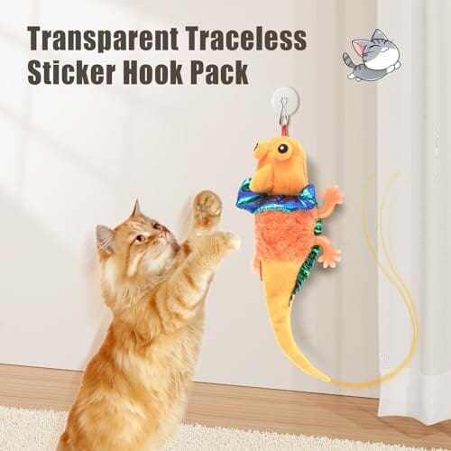 Lizard Kitten Toy with Catnip for Indoor Cats Kicker Cat Toys amazon