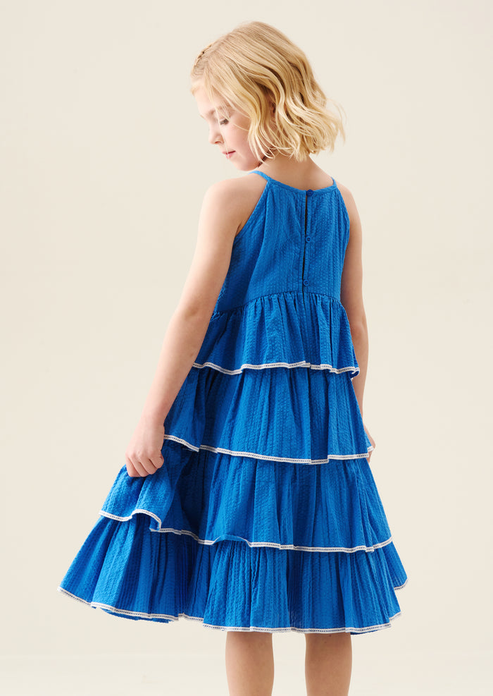 Lois Tiered Seersucker Dress