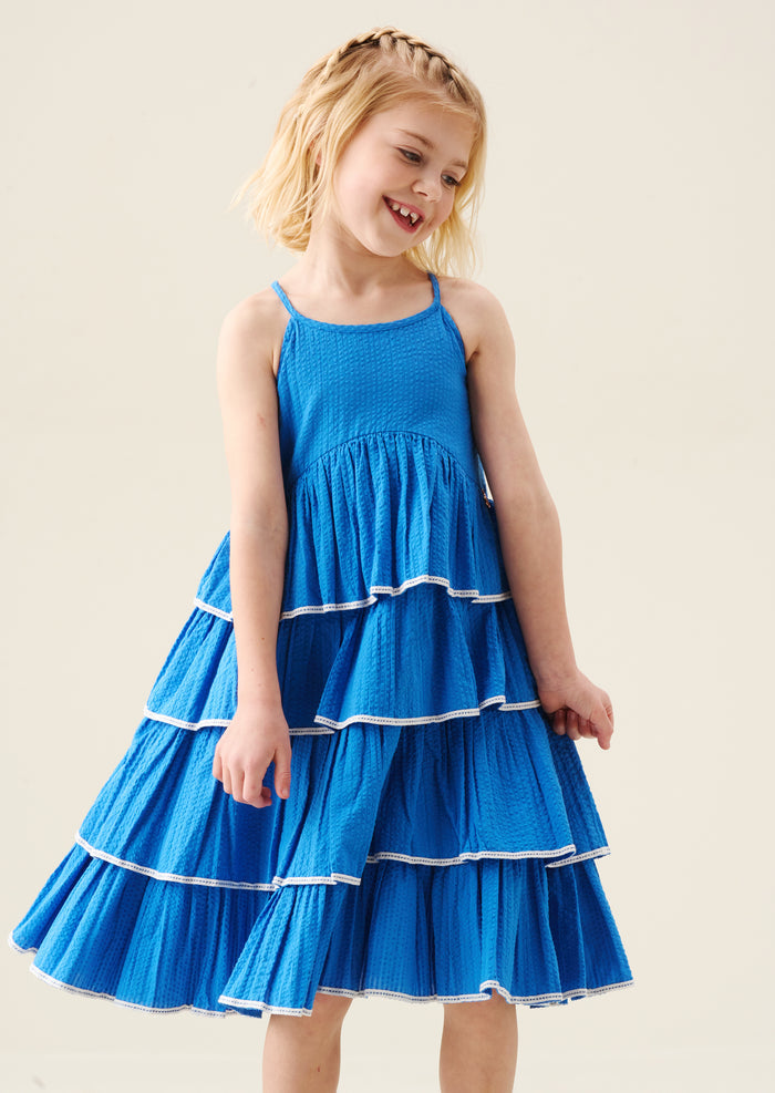 Lois Tiered Seersucker Dress