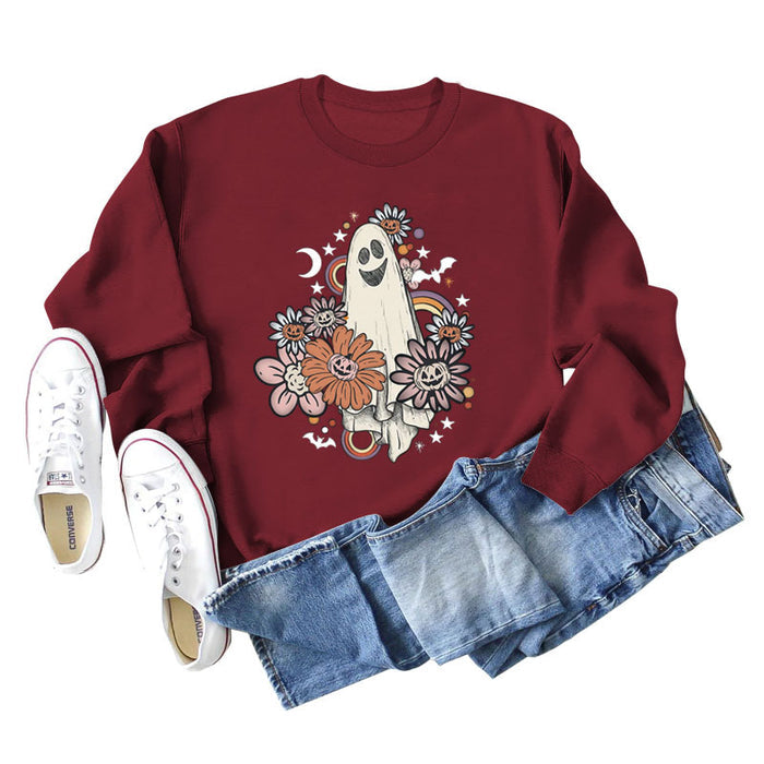 Wine red sweater (white color picture) / S