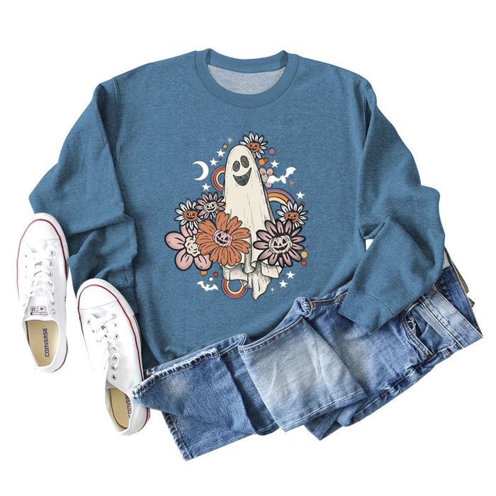 Blue sweater (white color picture) / S