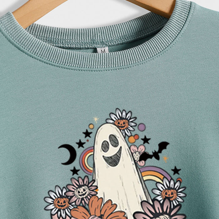 Loose Oversize Printed Long-sleeved Women's Sweatshirt
