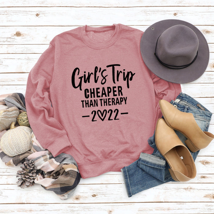 Rose gold sweater (black font) / S