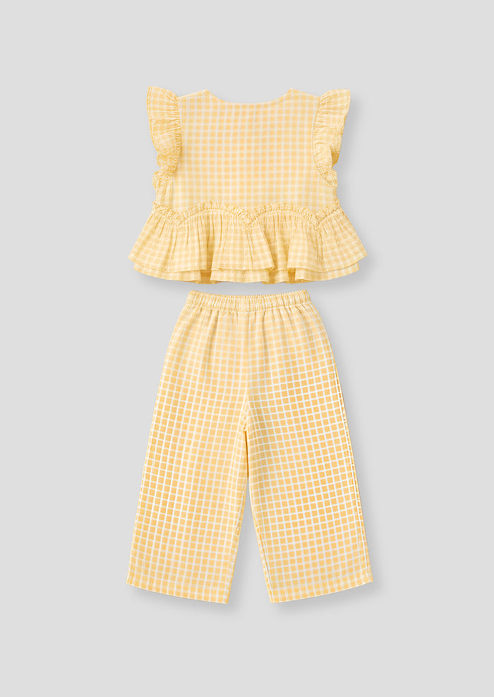 Lottie Gingham Top And Cropped Trousers