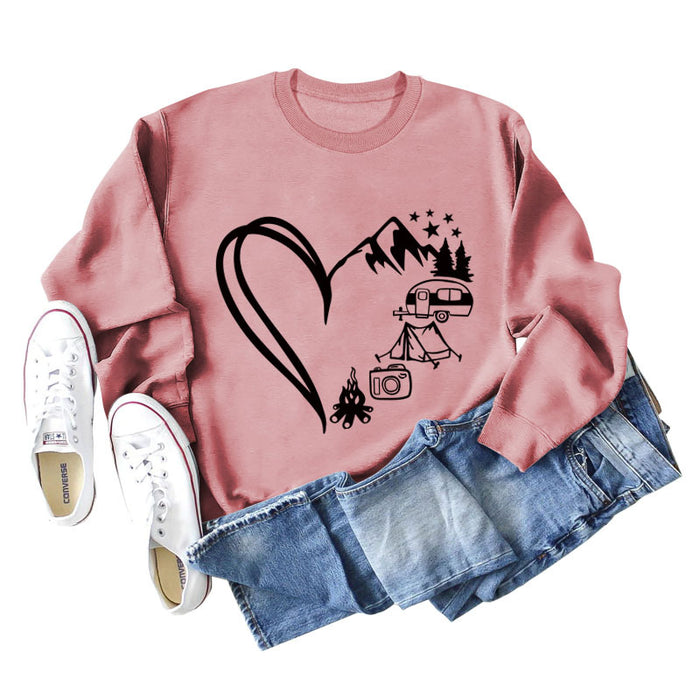 Rose gold sweater (black font) / S