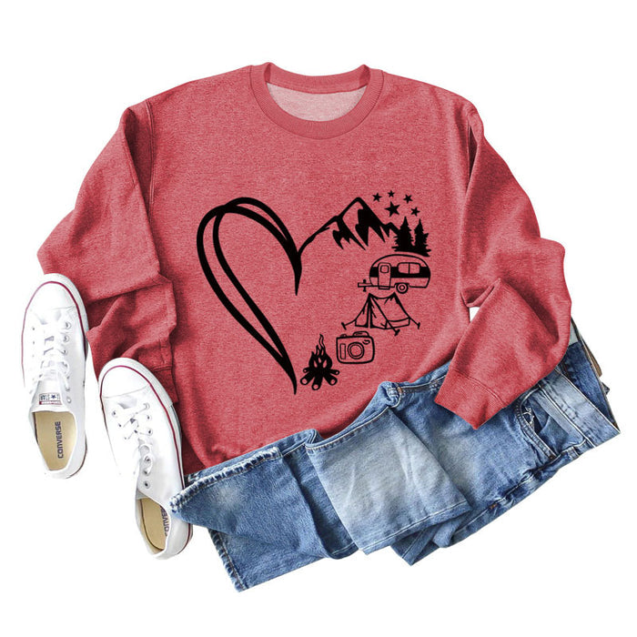 Red sweater (black font) / S