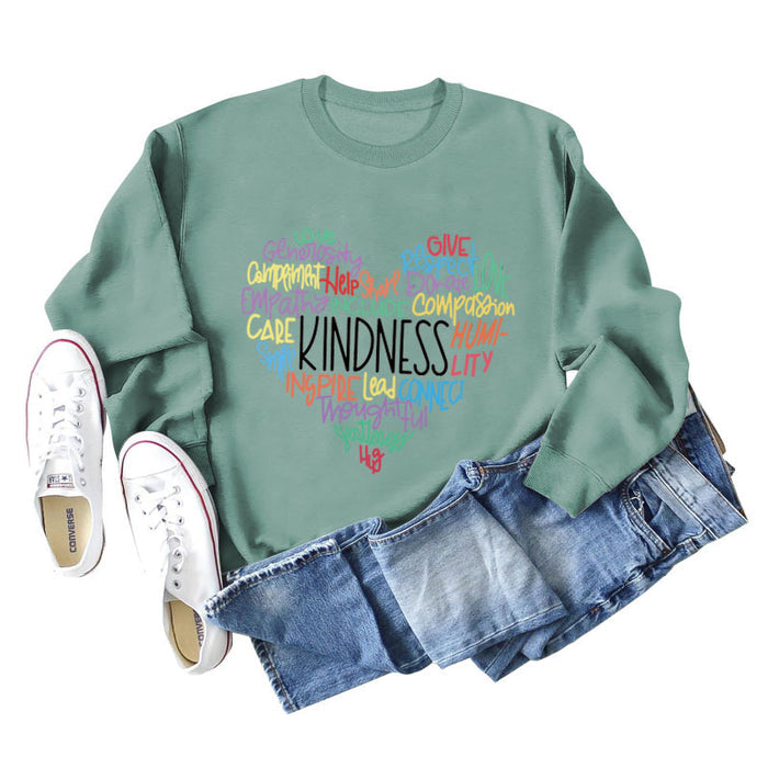 Light green sweater (black word color picture) / S