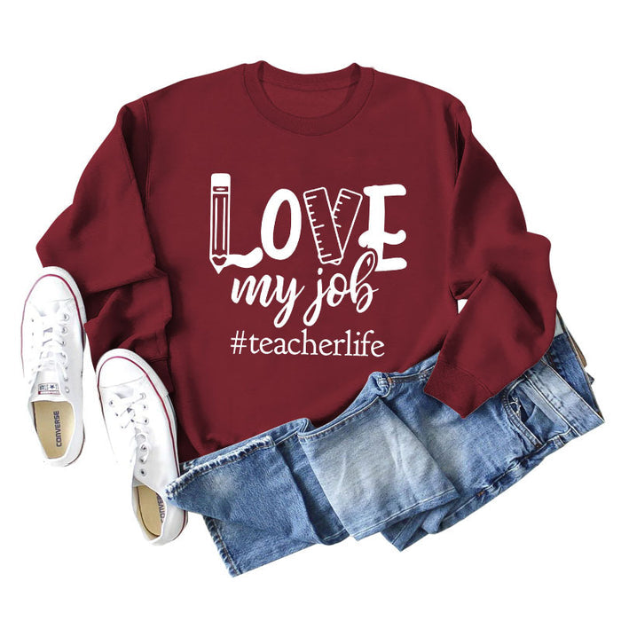Wine red hoodie (white font) / S