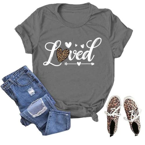Love Shirt Women Gift for Fiance Tees Valentines Day T-Shirt