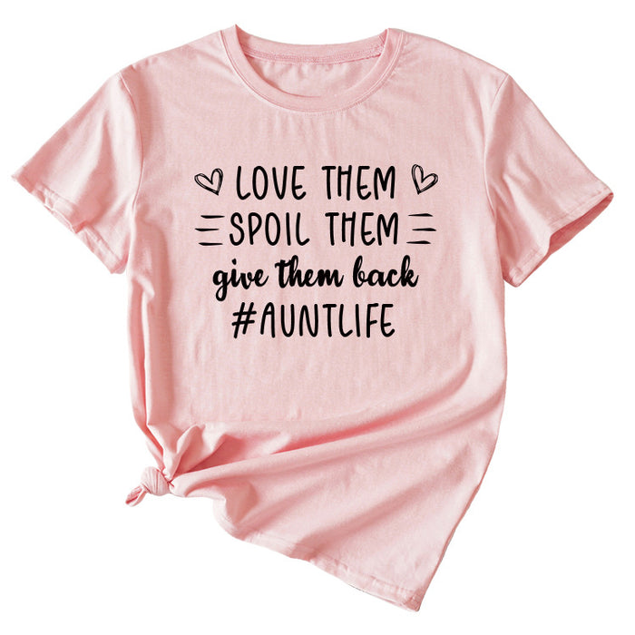 Pink (black font) / S