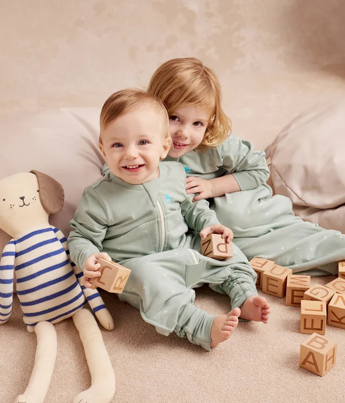 Love To Dream Sleep Suit Long Sleeve 1.5TOG Olive Twigs - Tiny Tots Baby Store