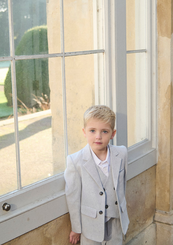 Luca Melange Waistcoat and Shirt Set