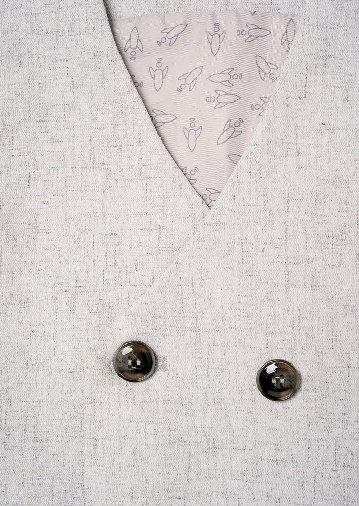 Luca Melange Waistcoat and Shirt Set