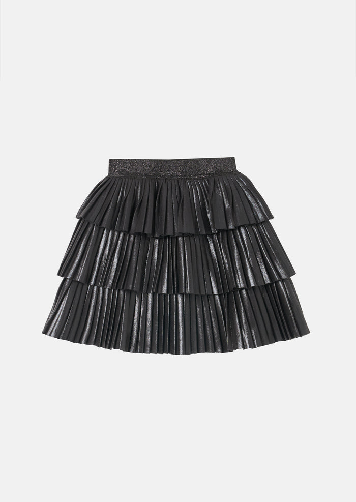 Lucile Metallic Tiered Rara Skirt