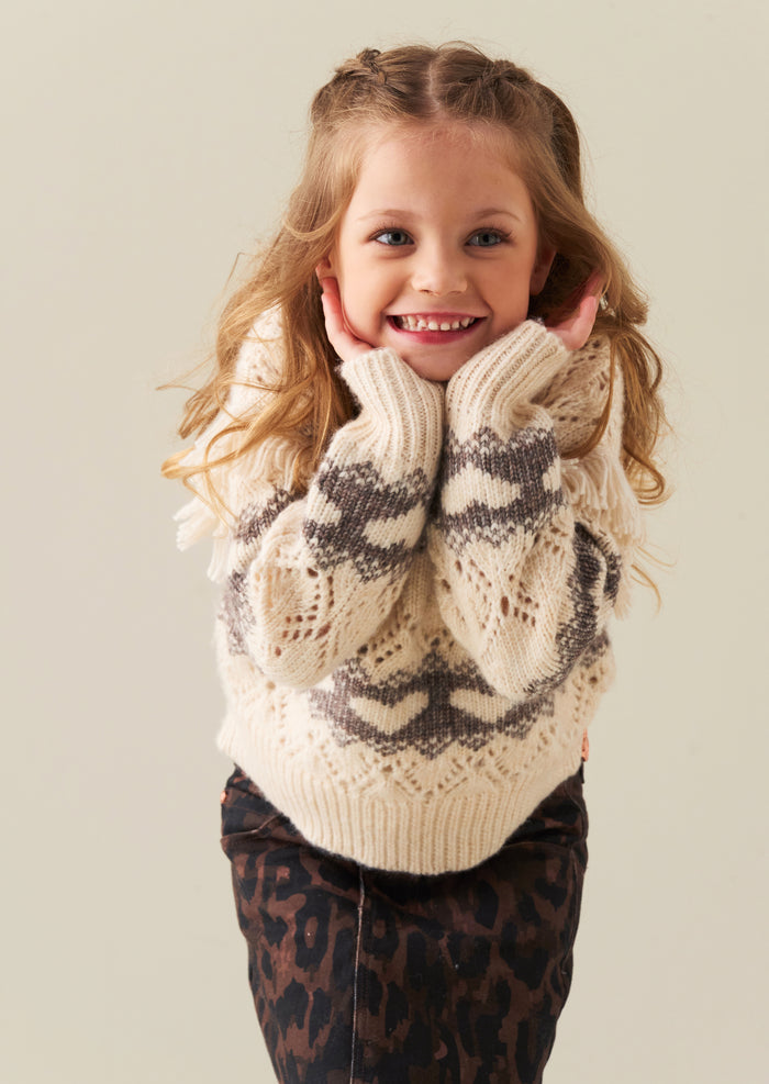 Luna Chunky Heart Knit Jumper