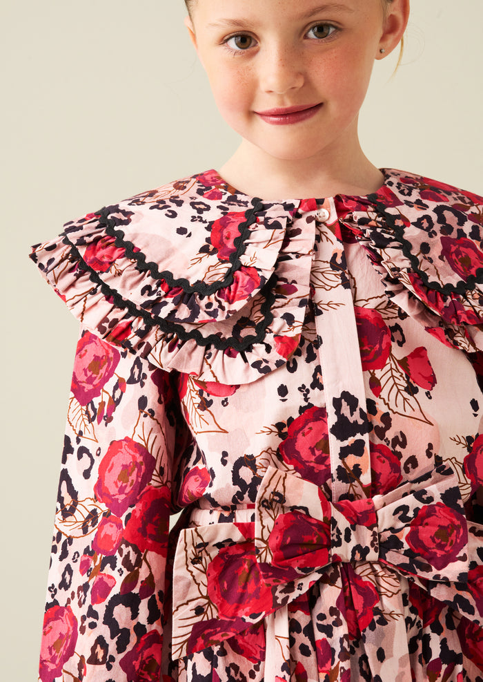 Lyra Animal Rose Print Blouse