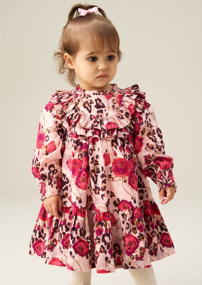 Lyra Animal Rose Print Dress