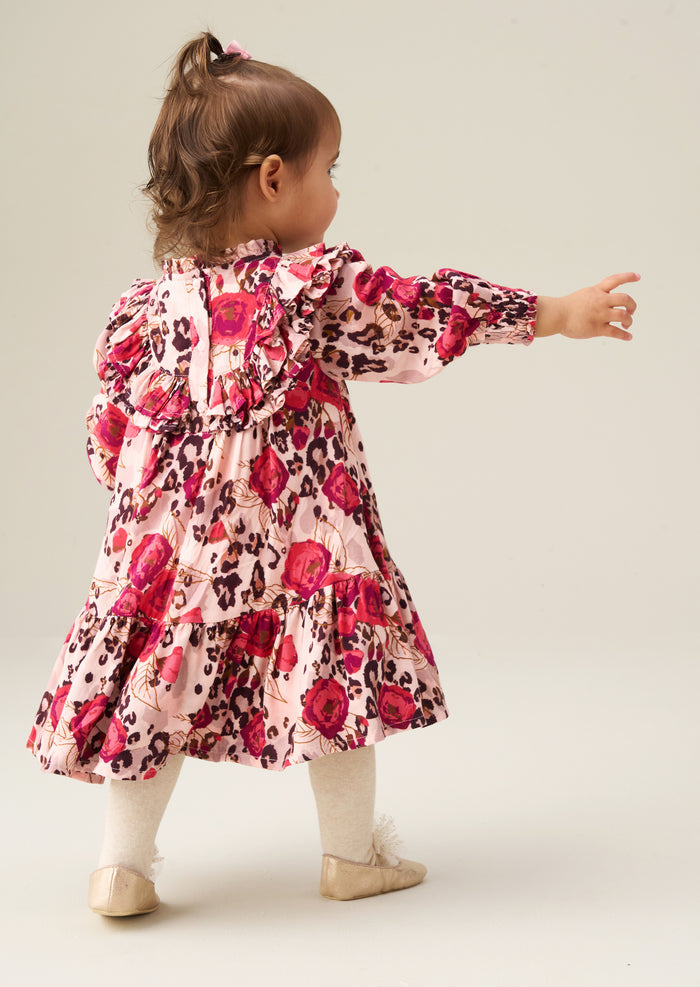 Lyra Animal Rose Print Dress