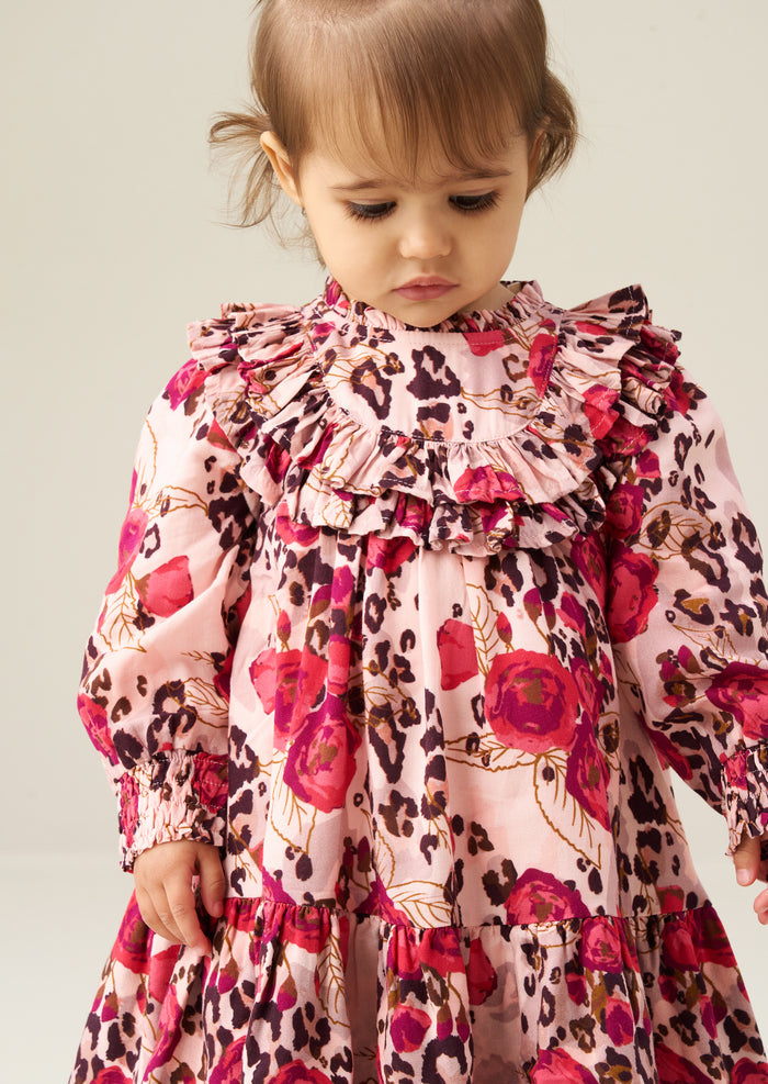 Lyra Animal Rose Print Dress