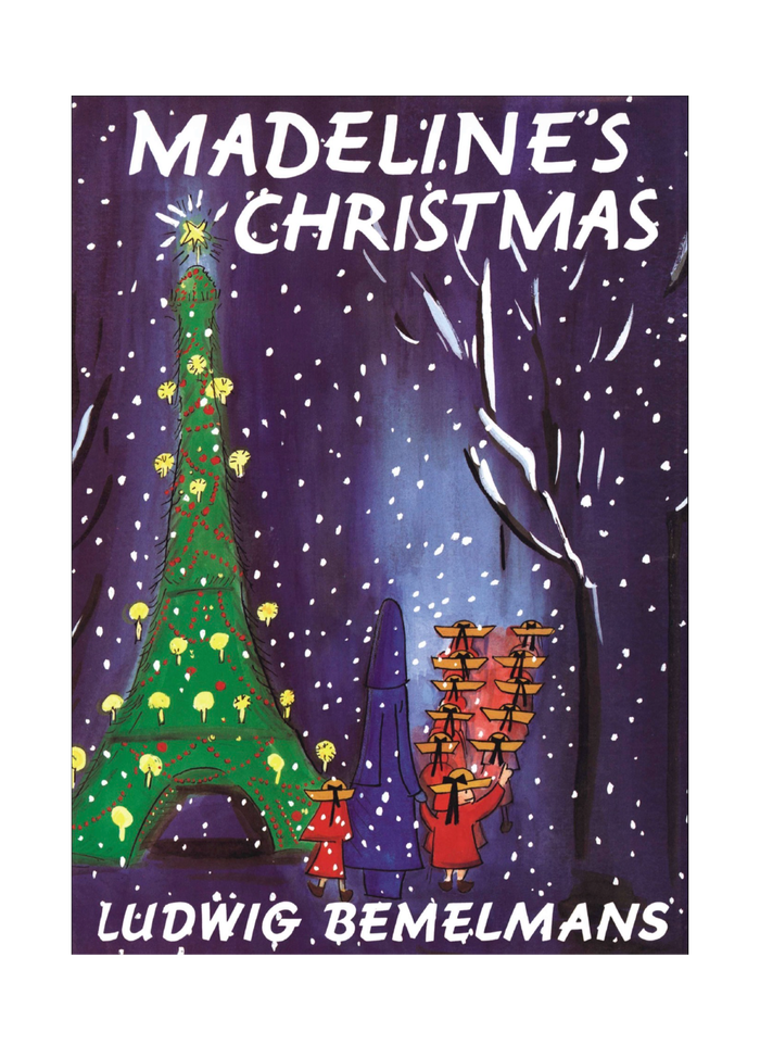 Madeline’s Christmas children’s book by Ludwig Bemelmans with illustrated Paris Christmas cover