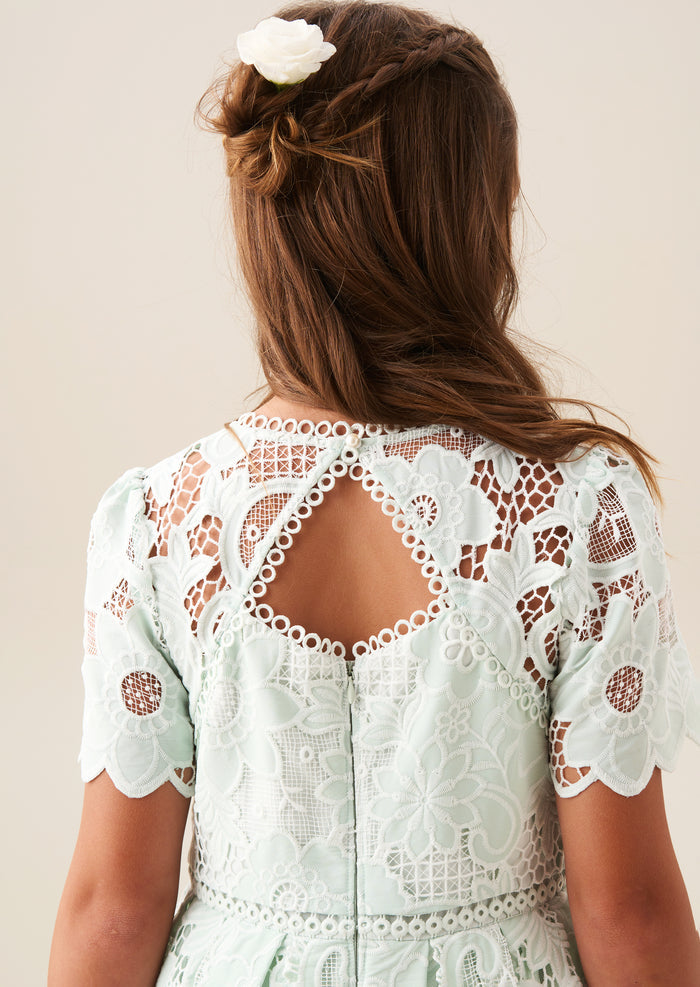 Maeva Mint Lace Dress