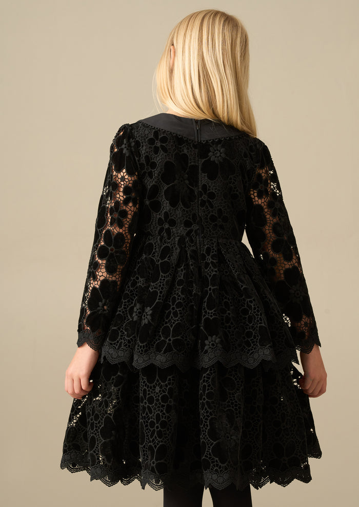 Maeva Velvet Lace Dress