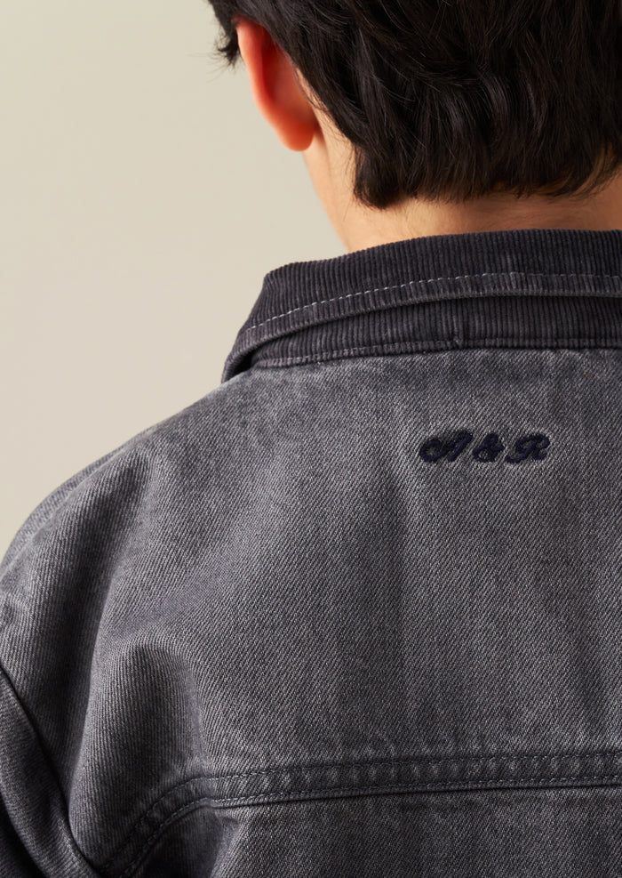 Malik Cord Detail Denim Jacket