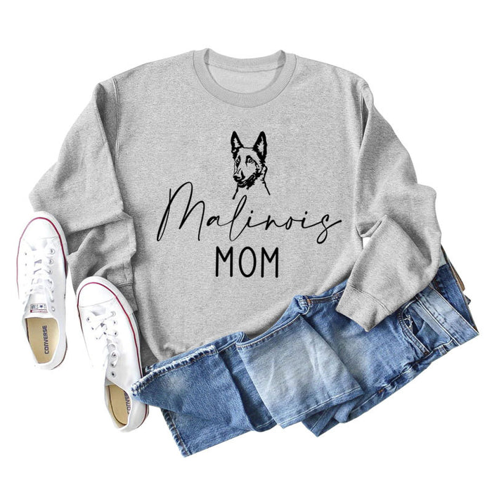 Grey sweater (black font) / S