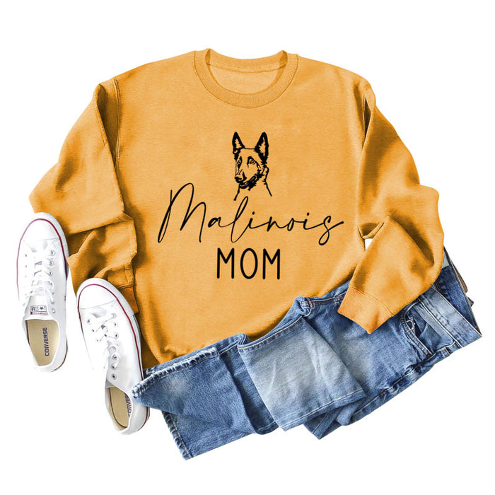 Yellow sweater (black font) / S