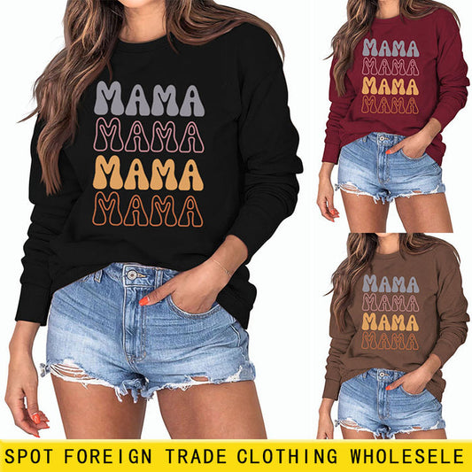 Mama Fashion Autumn and Winter Bottoming Women's Long Sleeve Loose Sweater